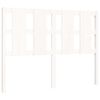 vidaXL Cadre de lit sans matelas blanc 140x190 cm bois de pin massif
