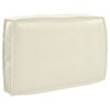 vidaXL Set de coussins de palette 3 pcs Cr&egrave;me 120 x 80 x 12 cm