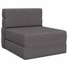 vidaXL Canap&eacute;-lit pliable Gris clair 70 x 80 x 60 cm Tissu