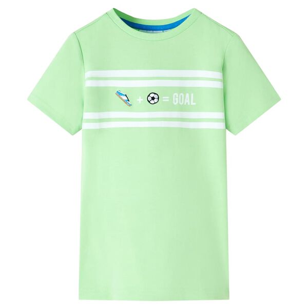 T-shirt pour enfants vert n&eacute;on 104