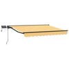 vidaXL Cadre de store manuel avec LEDs Sable 4 &times; 3 m