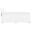 vidaXL Sommier à lattes de lit avec matelas Blanc 90x200 cm Similicuir