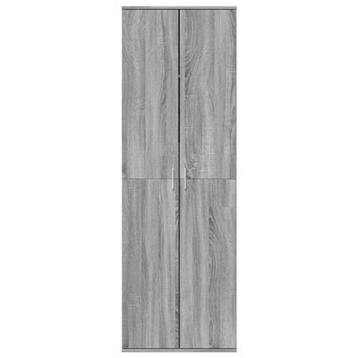 vidaXL Buffet haut sonoma gris 60x35x180 cm bois d'ingénierie