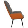 vidaXL Chaise de relaxation Gris clair Tissu