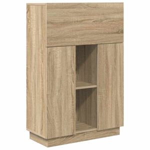 vidaXL Bureau Ch&ecirc;ne Sonoma 71.5 x 31.5 x 106.5 cm Bois d'ing&eacute;nierie