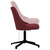 vidaXL Chaises pivotantes &agrave; manger lot de 6 rouge bordeaux tissu