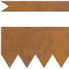 vidaXL Bordure de Pelouse 30 pcs Marron 100 x 0.05 x 20 cm