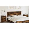 vidaXL T&ecirc;te de lit Ch&ecirc;ne fum&eacute; 200 cm Bois d'ing&eacute;nierie