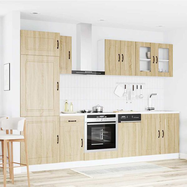 vidaXL Ensemble d'armoires de cuisine 8 pcs Kalmar bois d'ing&eacute;nierie