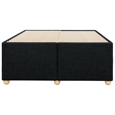 vidaXL Cadre de lit sans matelas noir 120x200 cm tissu