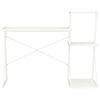 vidaXL Bureau avec &eacute;tag&egrave;re Blanc 116x50x93 cm