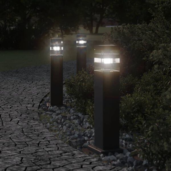 vidaXL Lampadaire d'ext&eacute;rieur noir 50 cm aluminium