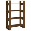 vidaXL Biblioth&egrave;que/Cloison Marron miel 80x35x125 cm Bois massif