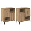 vidaXL Buffets 2 pc Ch&ecirc;ne artisanal 60 x 35 x 70 cm Bois d'ing&eacute;nierie