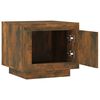 vidaXL Table basse ch&ecirc;ne fum&eacute; 51x50x45 cm bois d'ing&eacute;nierie