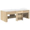 vidaXL Cadre de Lit &Eacute;lev&eacute; pour Enfants Ch&ecirc;ne Sonoma 80 x 200 cm