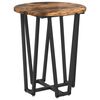 vidaXL Ensemble de tables d'appoint 2 pcs Ch&ecirc;ne fum&eacute; et noir