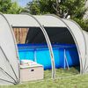 vidaXL D&ocirc;me de tente de piscine Gris 538 x 440 x 204 cm