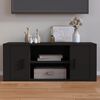 vidaXL Meuble TV Noir 100x35x40 cm Bois d'ing&eacute;nierie
