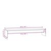 vidaXL Support de moniteur Blanc 100x27x15 cm Bois de pin solide