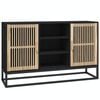 vidaXL Buffet noir 105x30x65 cm bois d'ing&eacute;nierie