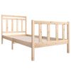 vidaXL Cadre de lit sans matelas bois massif 100x200 cm