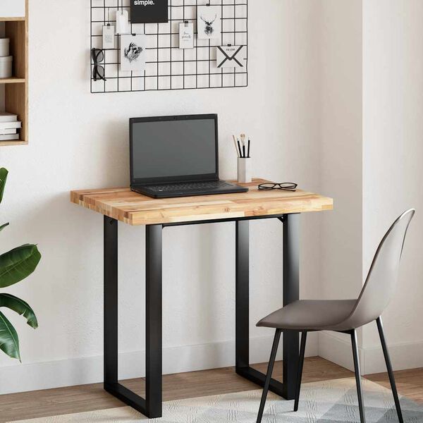 vidaXL Dessus de bureau non trait&eacute; 80x60x4 cm bois d'acacia massif