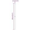 vidaXL Poteau de cl&ocirc;ture. 2 pcs Argent&eacute; Acier peint par poudre