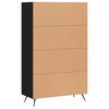 vidaXL Buffet haut noir 69,5x31x115 cm bois d'ing&eacute;nierie