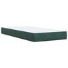 vidaXL Sommier &agrave; lattes de lit avec matelas Vert fonc&eacute; 90x190 cm