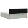 VidaXL Cadre de lit ottoman et matelas gris clair 180x200cm velours
