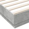 vidaXL Cadre de lit sans matelas gris b&eacute;ton 180x200 cm