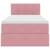 vidaXL Lit de Rangement avec matelas Rose 100 x 200 cm Velours