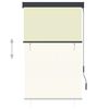 vidaXL Store roulant d'ext&eacute;rieur 100 x 250 cm Cr&egrave;me