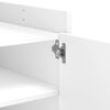 vidaXL Table basse blanc 100x50x50 cm bois d'ing&eacute;nierie