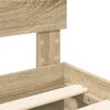 vidaXL Cadre de lit Ch&ecirc;ne Sonoma 200 x 200 cm Bois d'ing&eacute;nierie