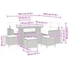 vidaXL Ensemble de canap&eacute; de jardin 9 pcs Noir polyrotin