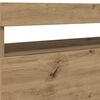 vidaXL Meubles TV avec lumi&egrave;res LED 2 pcs ch&ecirc;ne artisanal