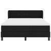 vidaXL Lit &agrave; ressorts avec matelas Noir 140 x 190 cm tissu
