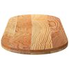 vidaXL Dessus de table 140x60x4 cm bois de ch&ecirc;ne massif ovale
