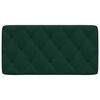 vidaXL Coussin de t&ecirc;te de lit vert fonc&eacute; 100 cm velours