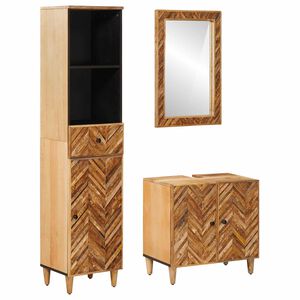 vidaXL Ensemble de Meubles de Salle de Bain avec tiroir 3 pcs
