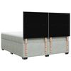 vidaXL Sommier &agrave; lattes de lit et matelas Gris clair 180x200cm Velours