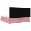 vidaXL Lit avec rangement et LED avec LED Rose 200 x 200 cm Velours