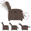 vidaXL Fauteuil inclinable &eacute;lectrique Marron Similicuir