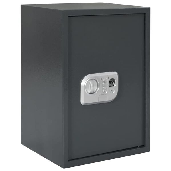 vidaXL Coffre-fort num&eacute;rique Gris fonc&eacute; 35 x 31 x 50 cm Acier