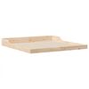 vidaXL Cadre de lit Marron 200 x 200 cm Pin massif