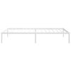 vidaXL Cadre de lit m&eacute;tal sans matelas blanc 100x190 cm