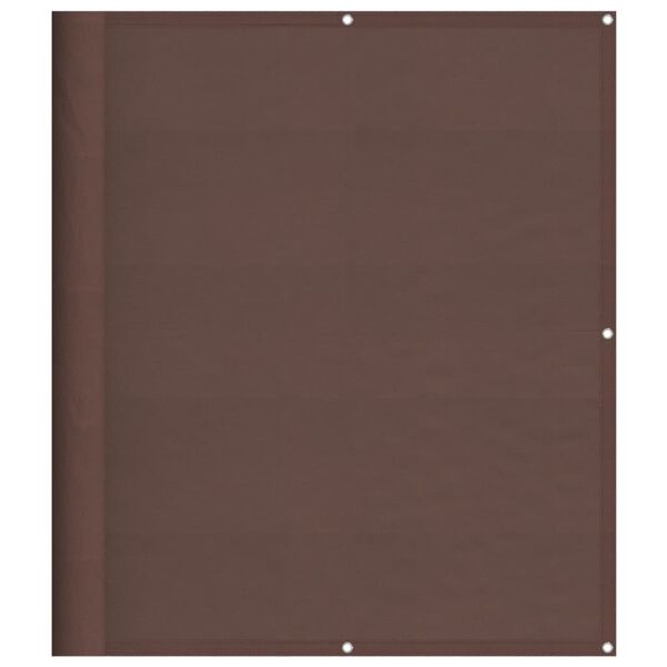 vidaXL &Eacute;cran de balcon marron 120x1000 cm 100% polyester oxford