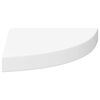 vidaXL &Eacute;tag&egrave;re d'angle flottante blanc 25x25x3,8 cm MDF